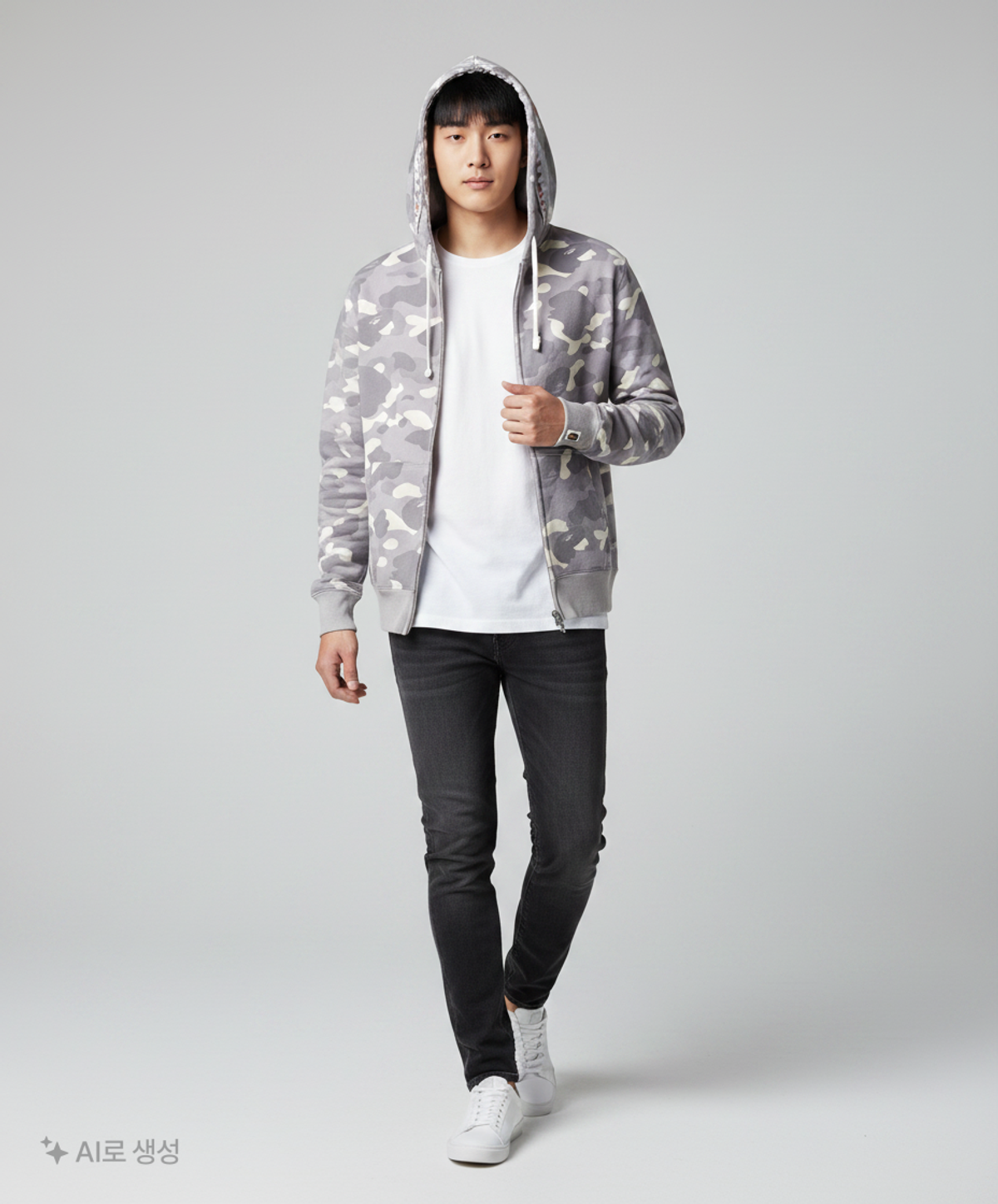 베이프(BAPE) 후드 집업 XL
