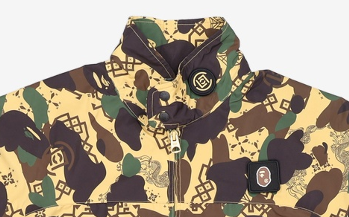베이프(BAPE) BAPE X CLOT 카모 슬리브 디테처블 레인 자켓(M) YELLOW L