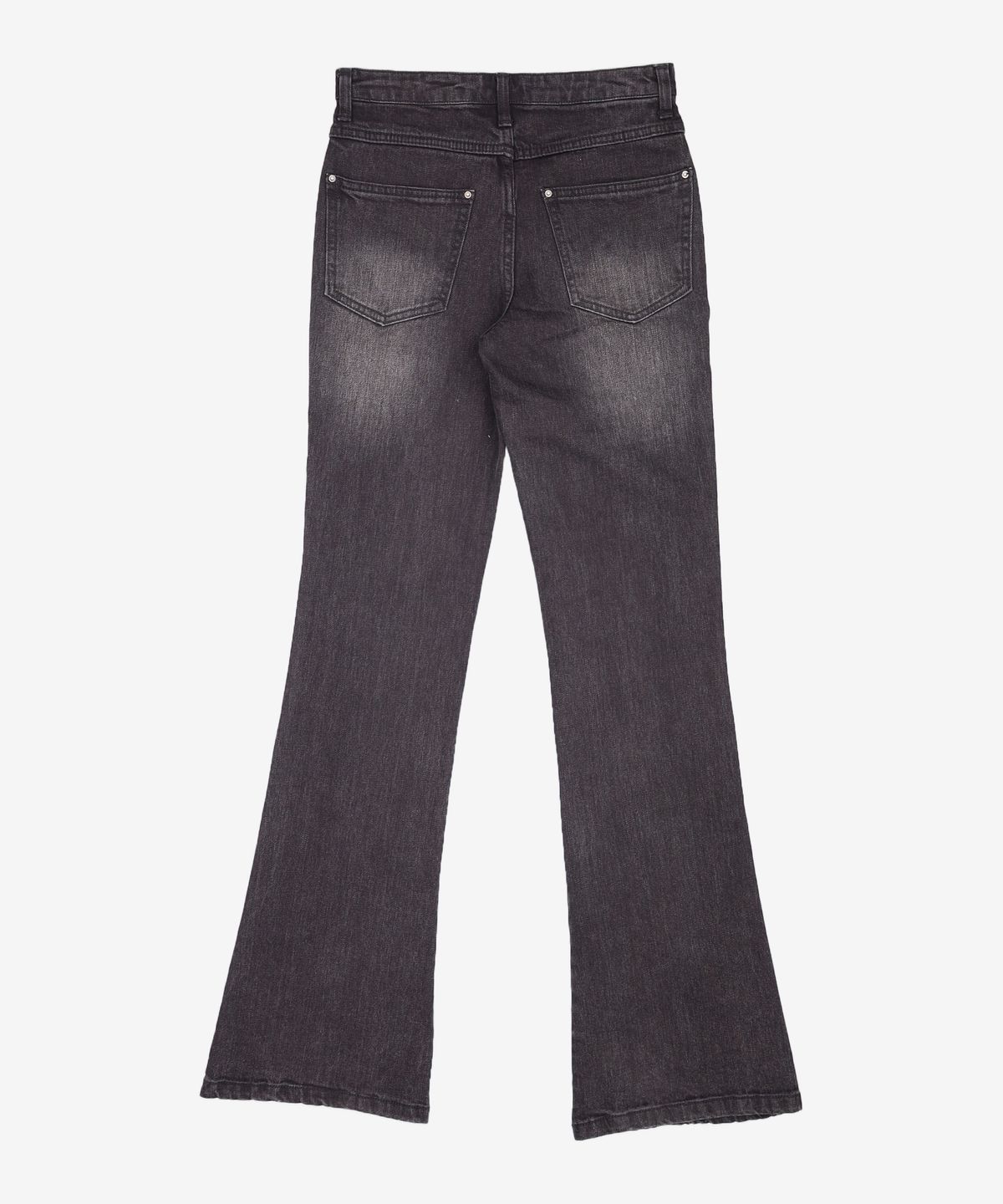 메종미네드(MAISON MINED) (W) FLARE FIT PINTUCK DENIM - BLACK