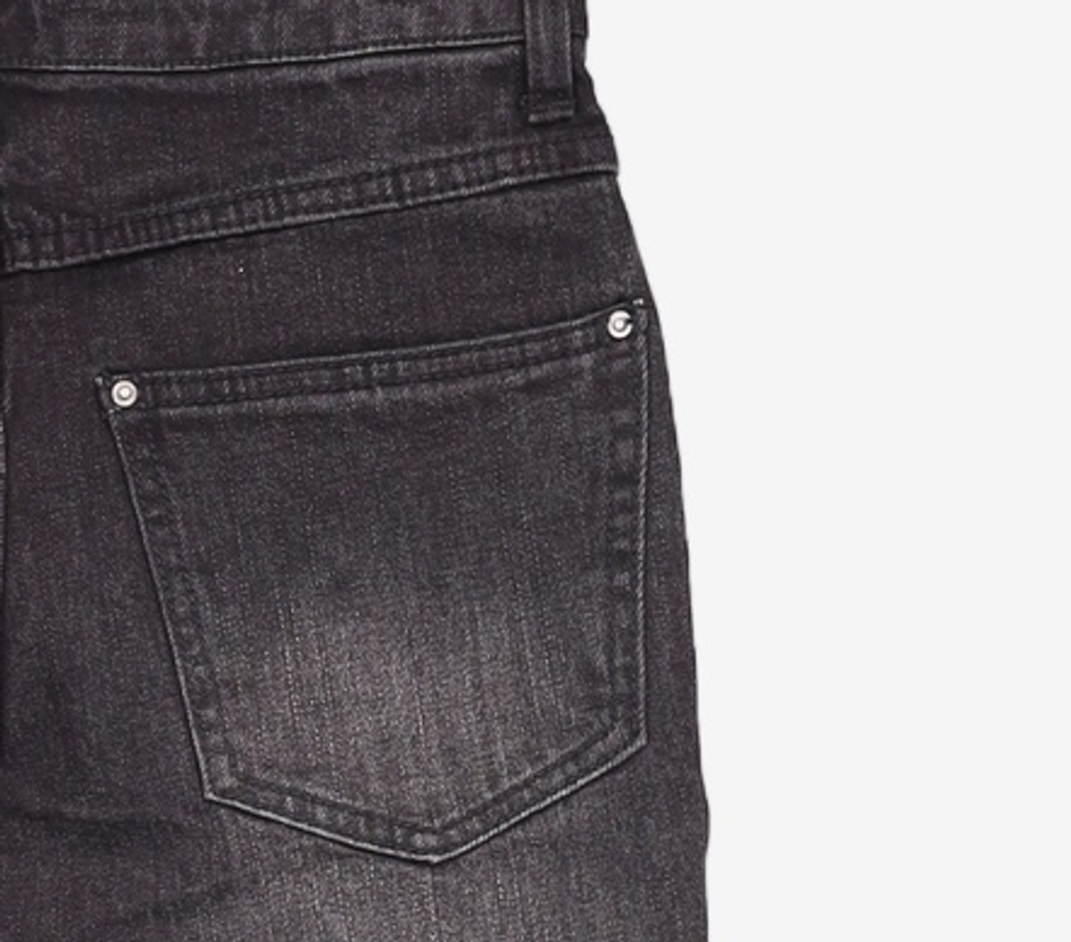 메종미네드(MAISON MINED) (W) FLARE FIT PINTUCK DENIM - BLACK