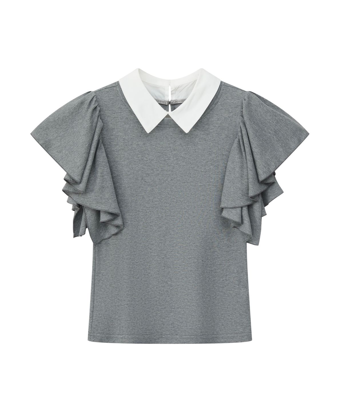소르베룸(SORVETROOM) Layered Collar Frill Top