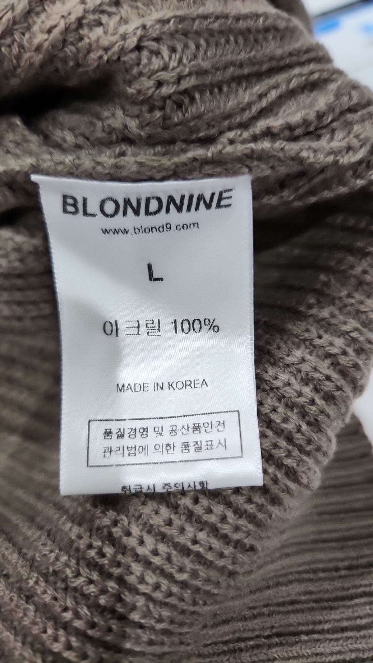 블론드나인(BLOND9) 니트/스웨터 L