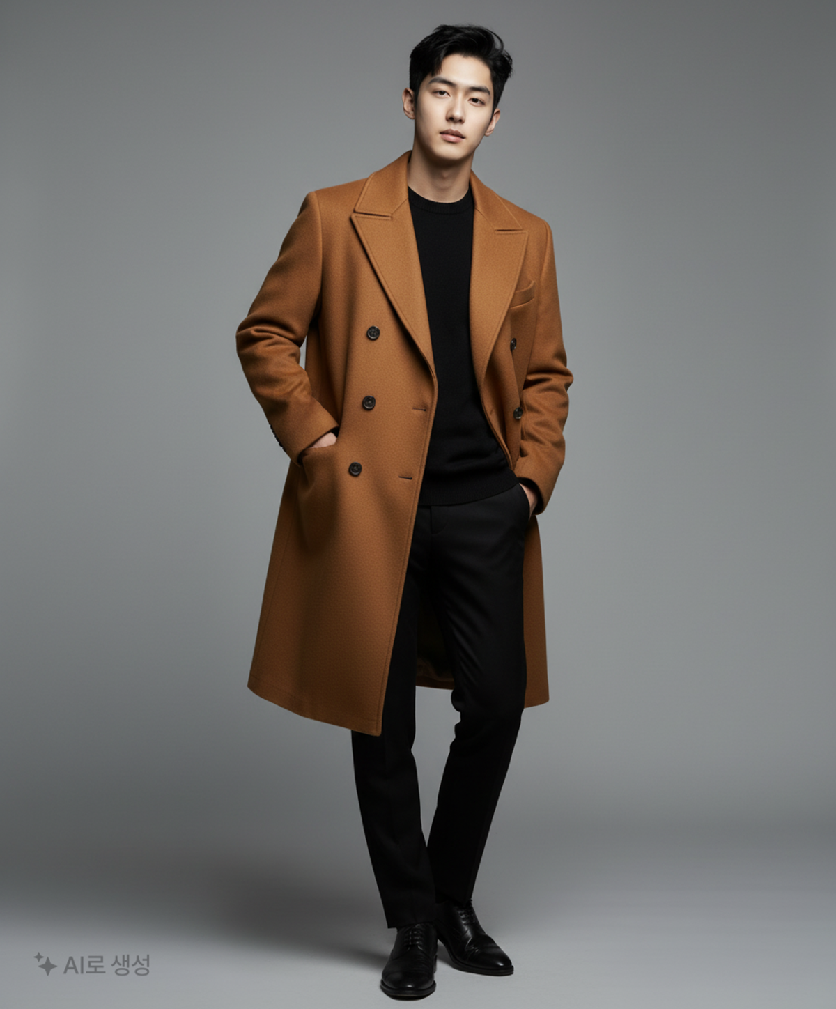 더니트컴퍼니(THEKNITCOMPANY) 겨울 더블 코트 L