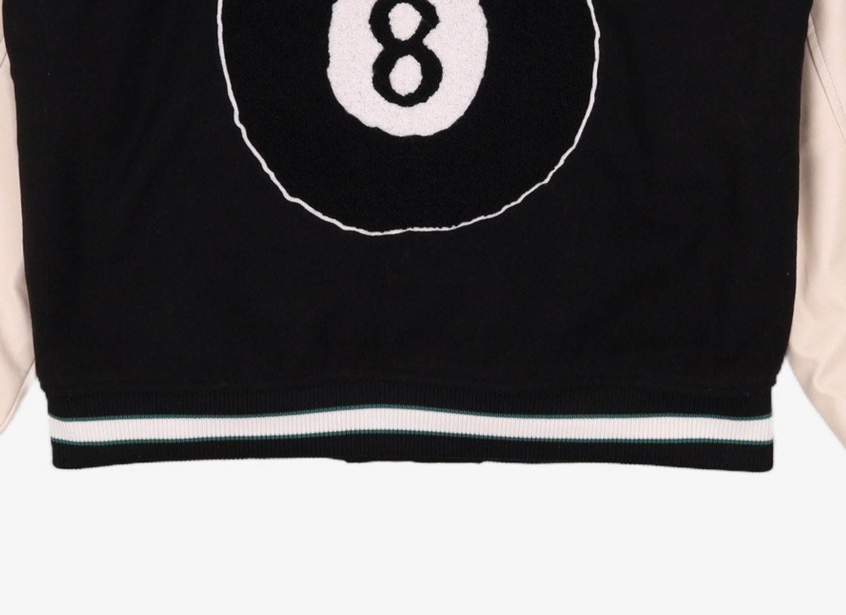 팀코믹스(TIMCOMIX) 8 BALL VARSITY JACKET BLACK M