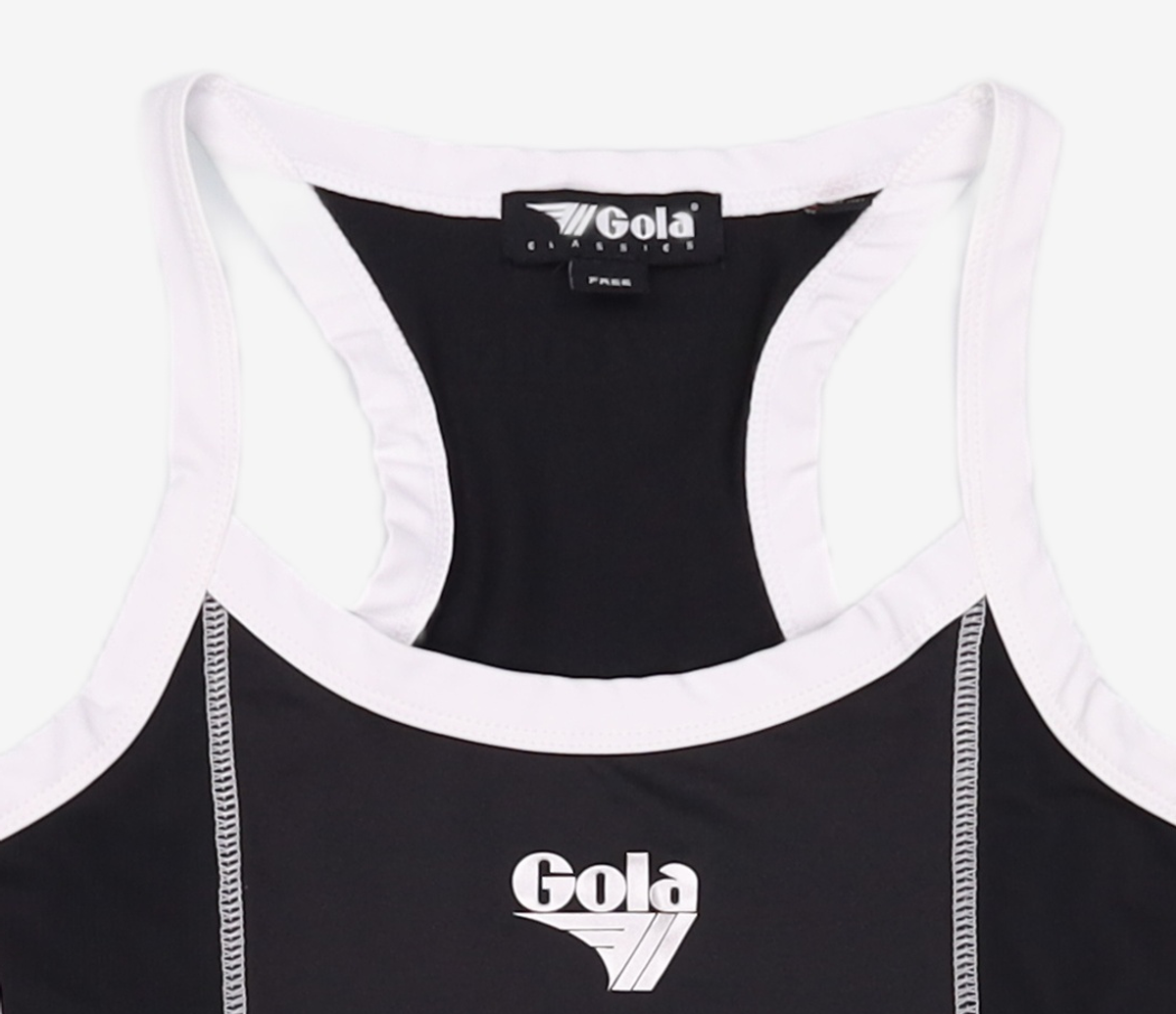 골라(GOLA) W TAPE POINT SLEEVELESS [BLACK] FREE