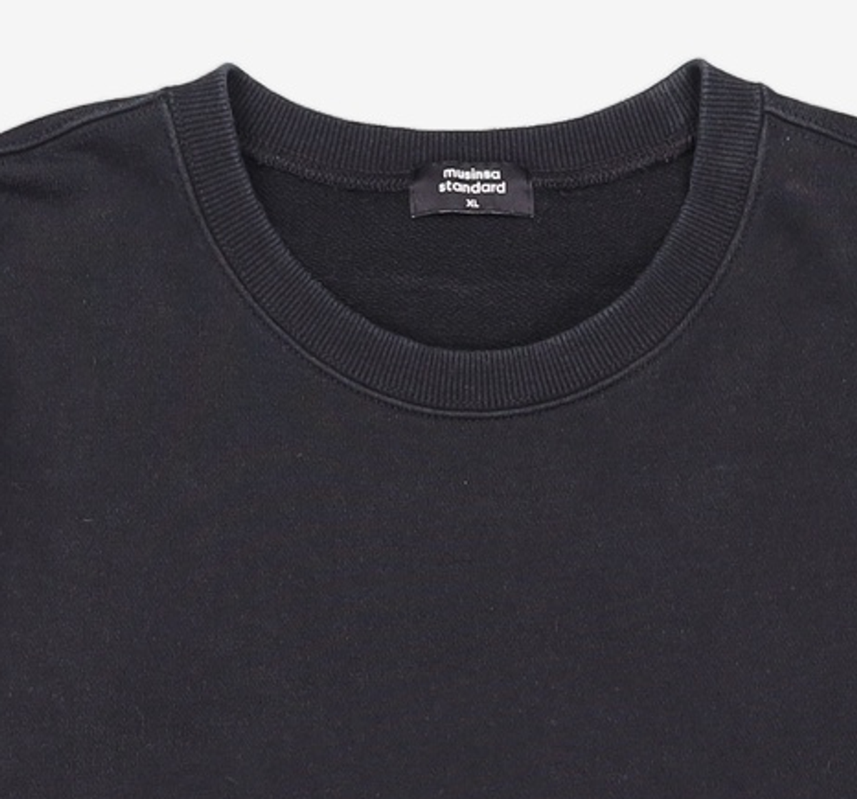 무신사 스탠다드(MUSINSA STANDARD) 스웨트셔츠 [블랙] XL