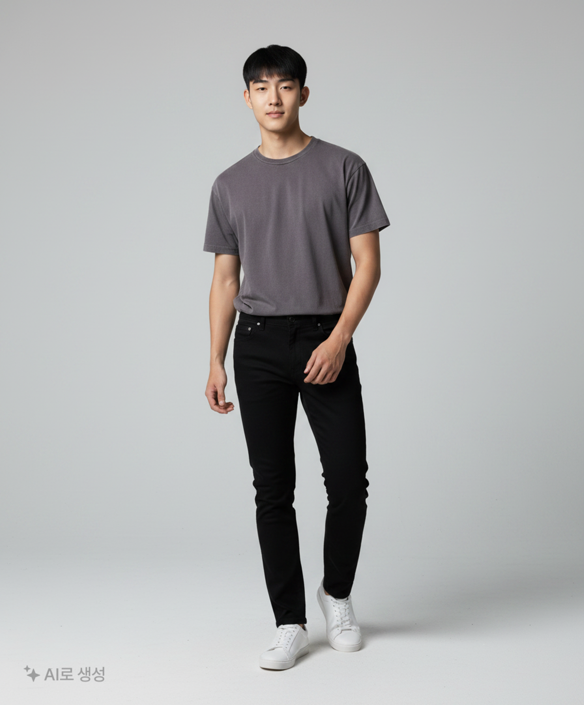 커스텀어클락(COSTUME O’CLOCK) 피그먼트 절개 라운드 숏 슬리브 티셔츠 7 COLOR COOSTS252 S