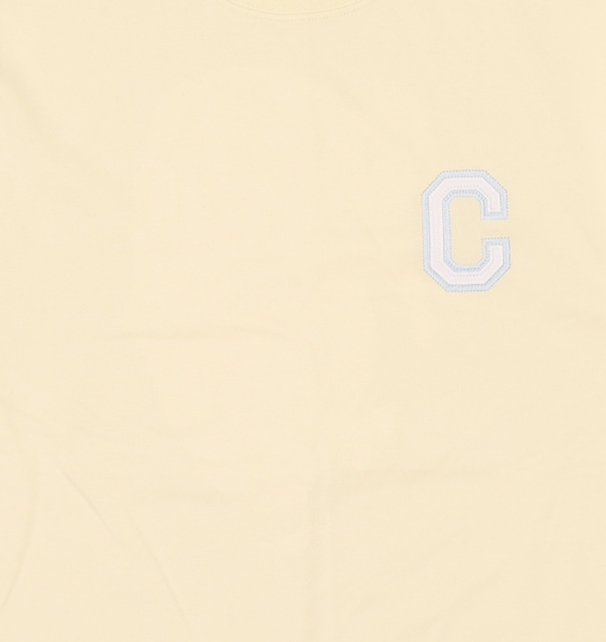커버낫(COVERNAT) 쿨 코튼 샤인 C 로고 티셔츠 Lemon S