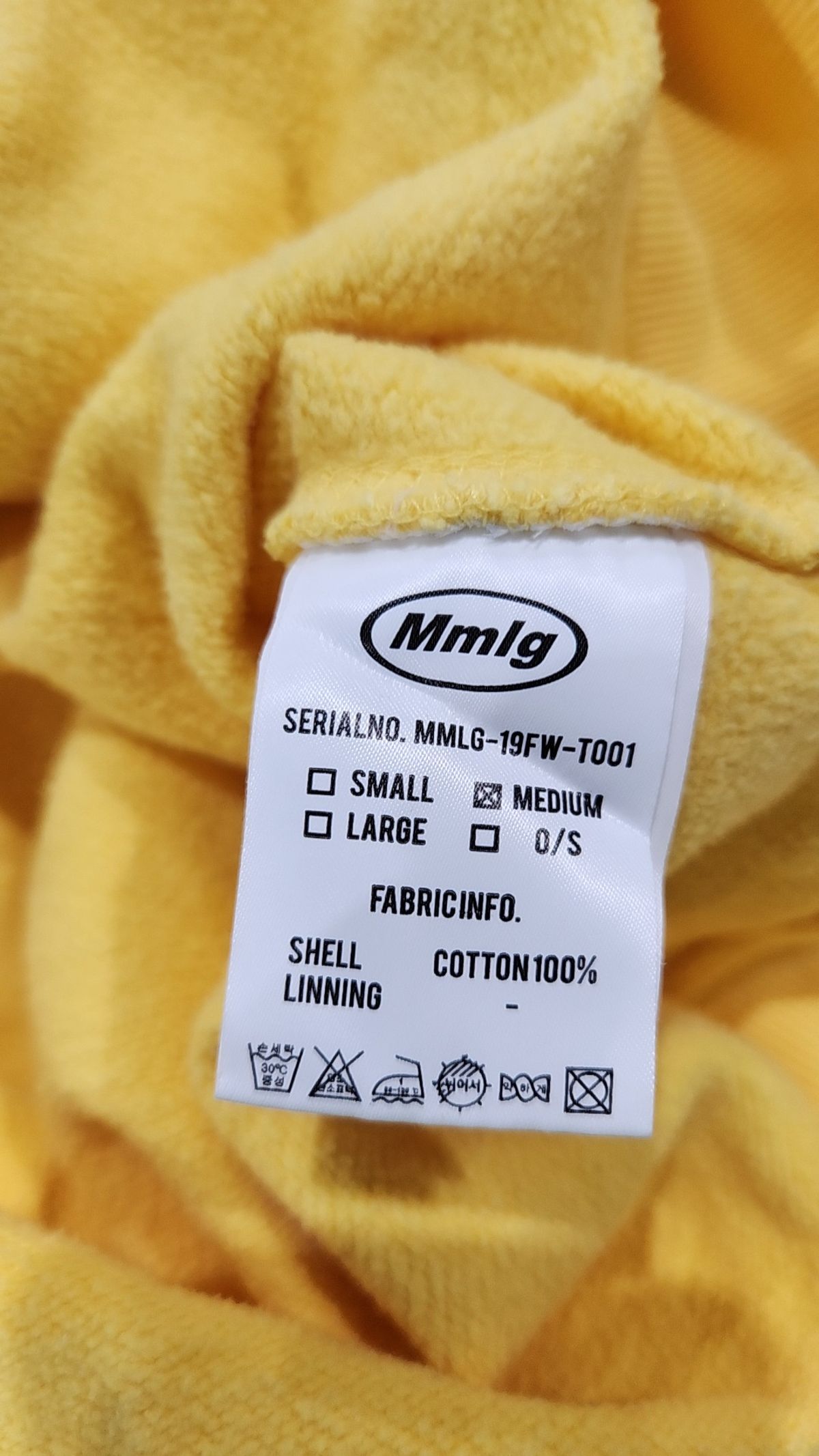 엠엠엘지(MMLG) [Mmlg] MMLG HOOD (BABY YELLOW) M