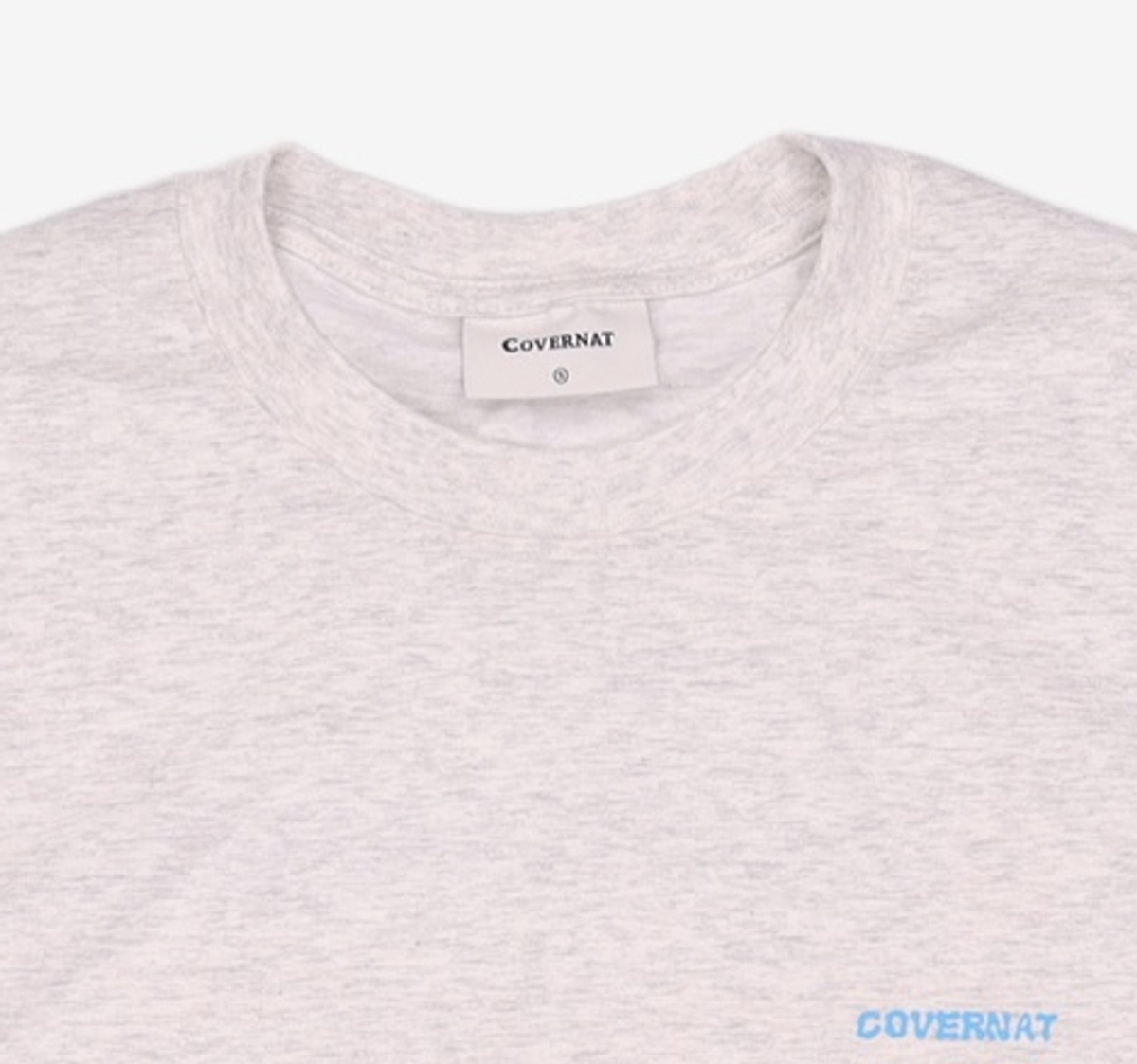 커버낫(COVERNAT) 쿨 코튼 두들 트로피컬 그래픽 티셔츠 Heather Gray S