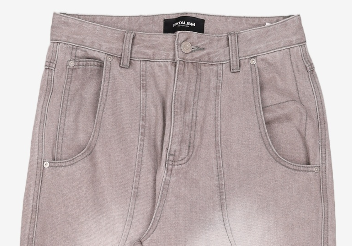 페이탈리즘(FATALISM) #0345 Gray Wave Wide Flare fit 44