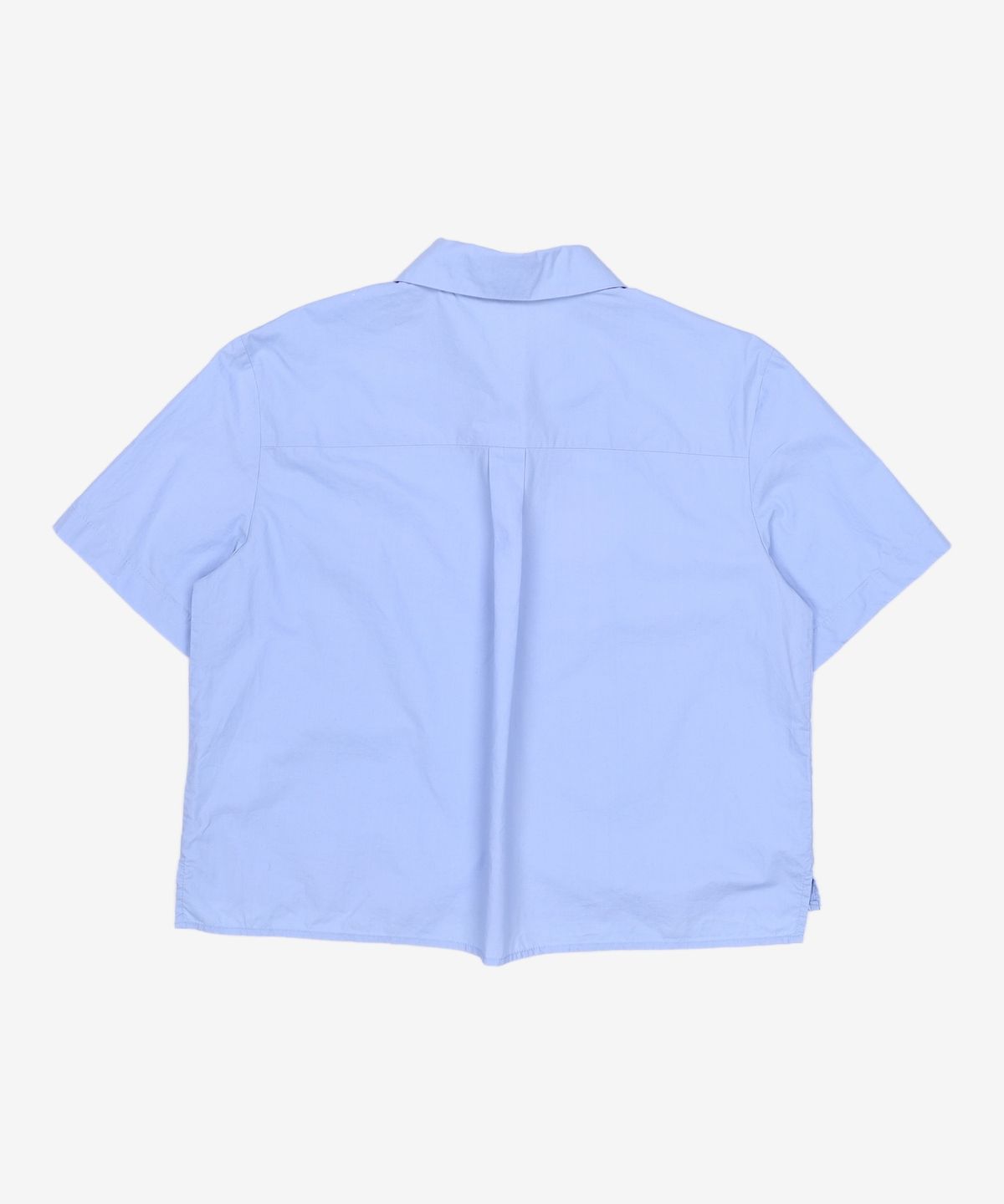 미쏘(MIXXO) 셔츠카라 크롭 반팔 셔츠_MIWYAD710A M