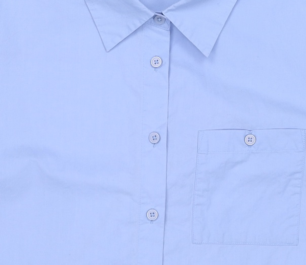 미쏘(MIXXO) 셔츠카라 크롭 반팔 셔츠_MIWYAD710A M