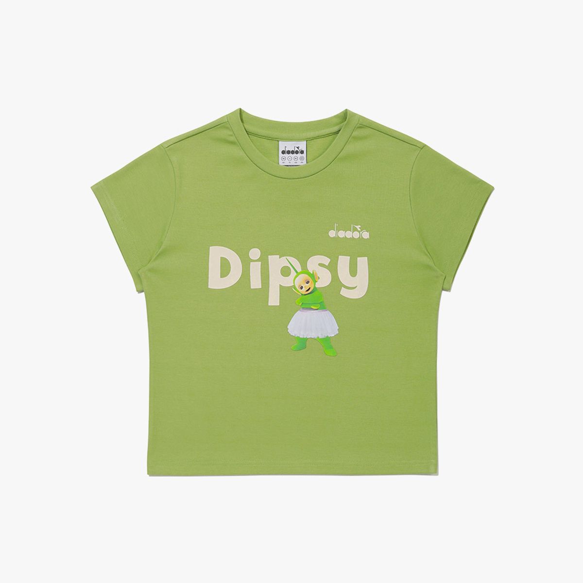 디아도라(diadora) 텔레토비 모달 그래픽 반팔 티셔츠 우먼 GREEN