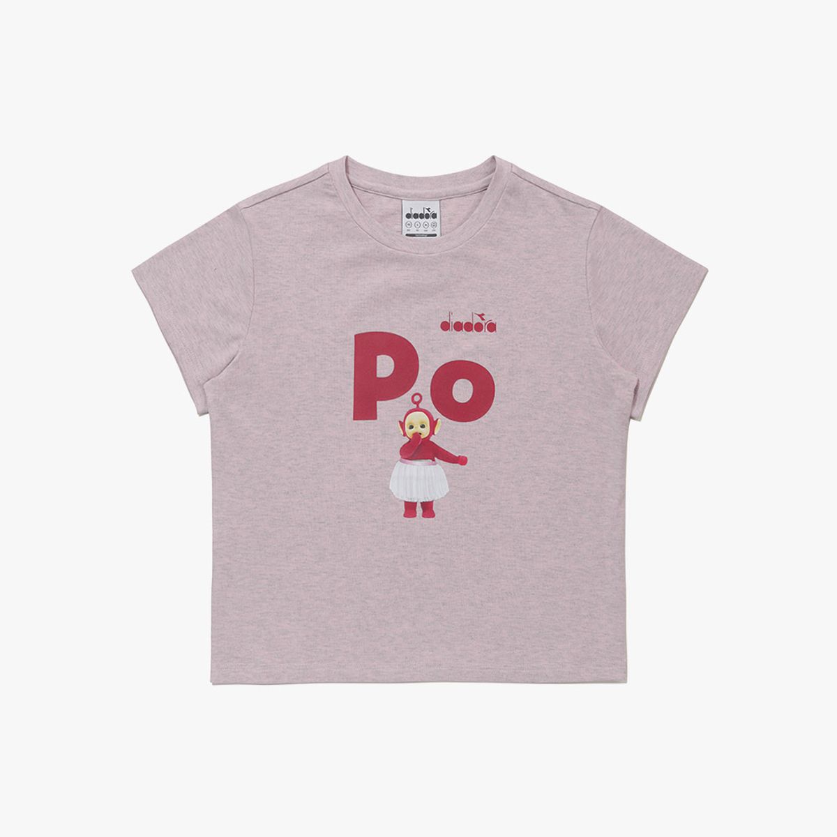 디아도라(diadora) 텔레토비 모달 그래픽 반팔 티셔츠 우먼 LIGHT PINK