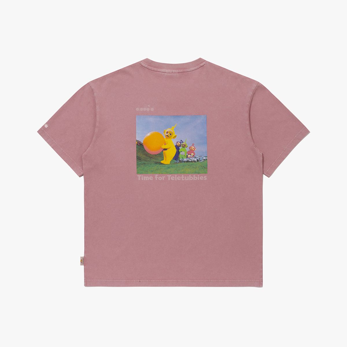 디아도라(diadora) 텔레토비 워싱 그래픽 반팔 티셔츠 PINK