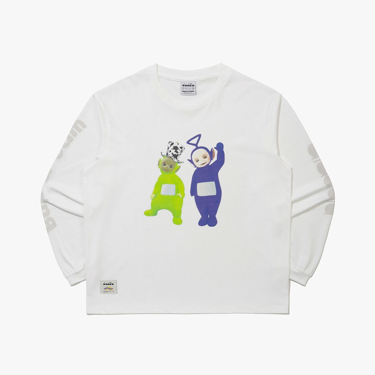 디아도라(diadora) 텔레토비 워싱 그래픽 긴팔 티셔츠 IVORY