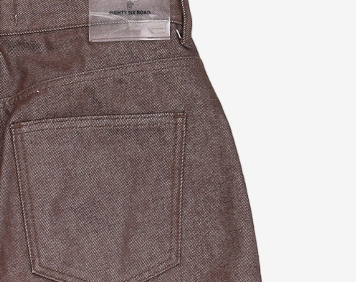 86로드(86ROAD) REAL WIDE ONE TUCK DENIM BROWN / WIDE 32