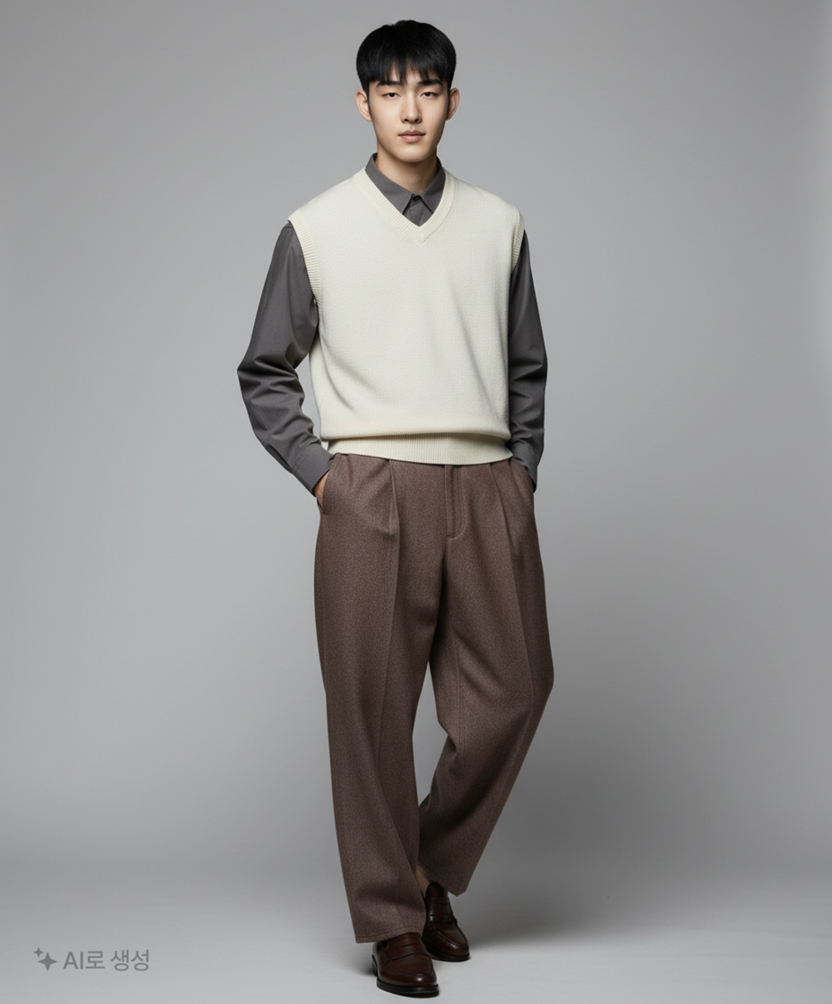 86로드(86ROAD) REAL WIDE ONE TUCK DENIM BROWN / WIDE 32