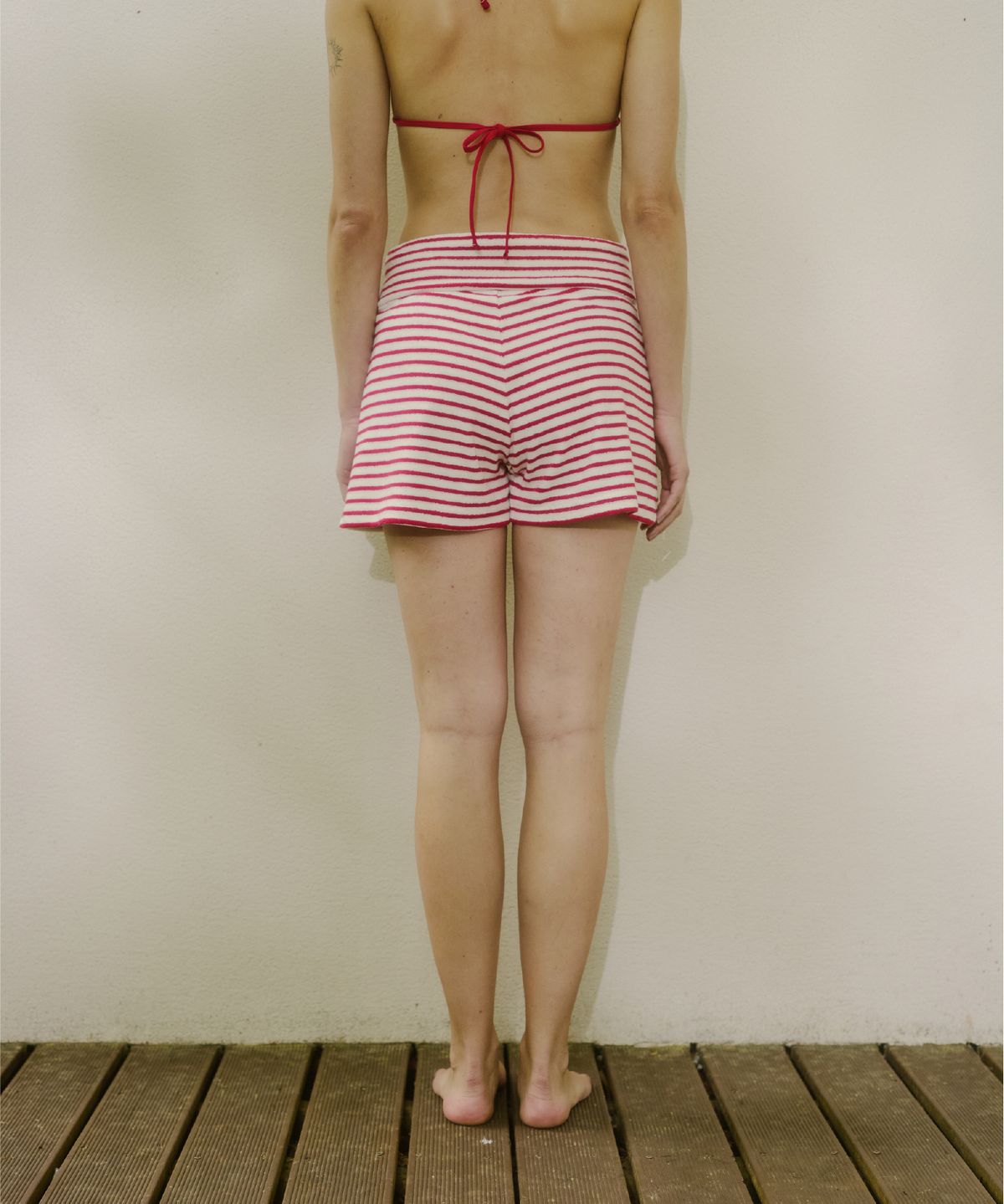 큐피도(KUPIDO) Shore Terry Shorts _ Red Stripe