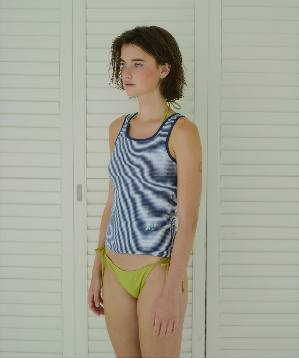 큐피도(KUPIDO) Noah sleeveless _ Navy stripe