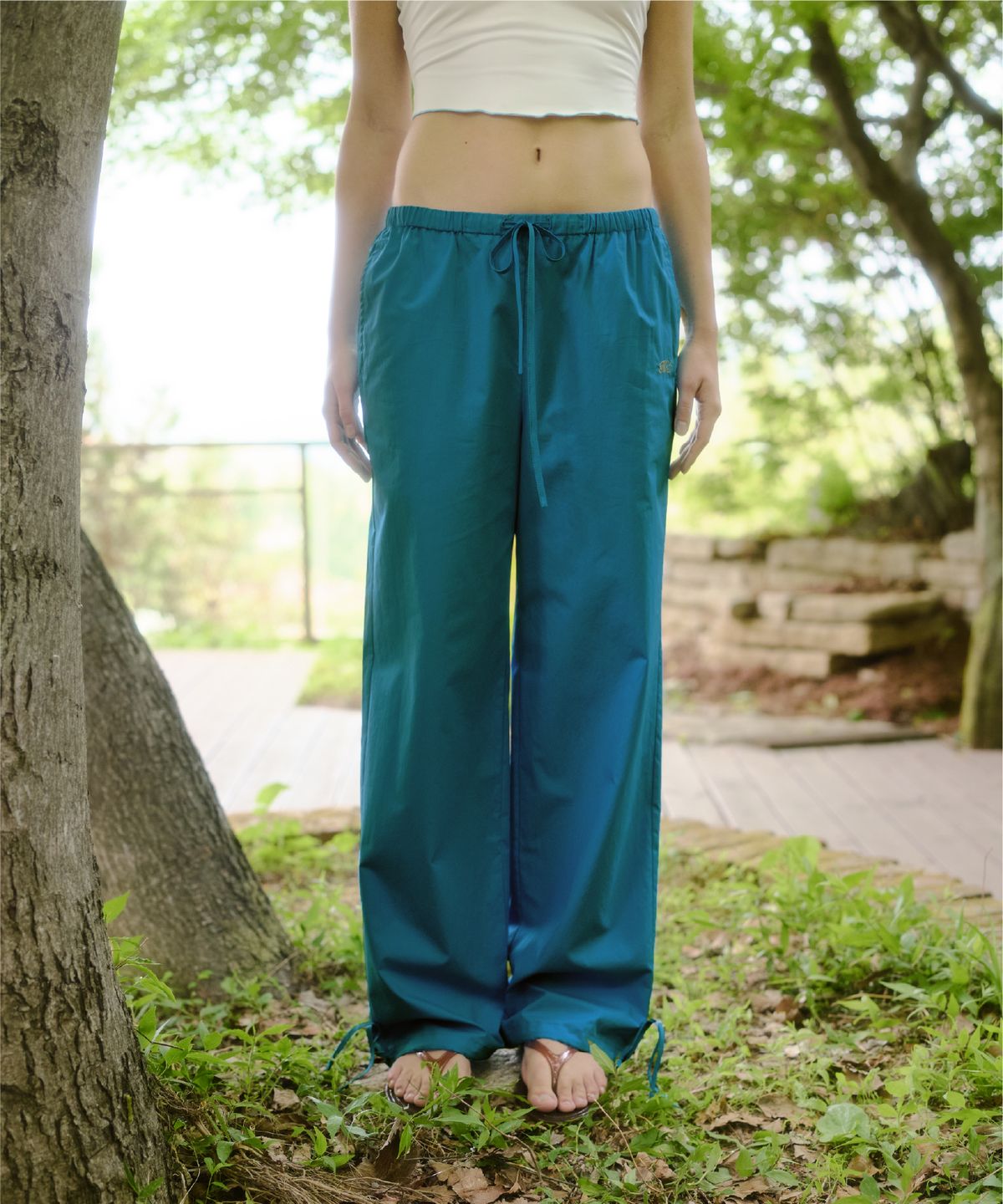 큐피도(KUPIDO) Breeze Easy Pants _ Teal blue