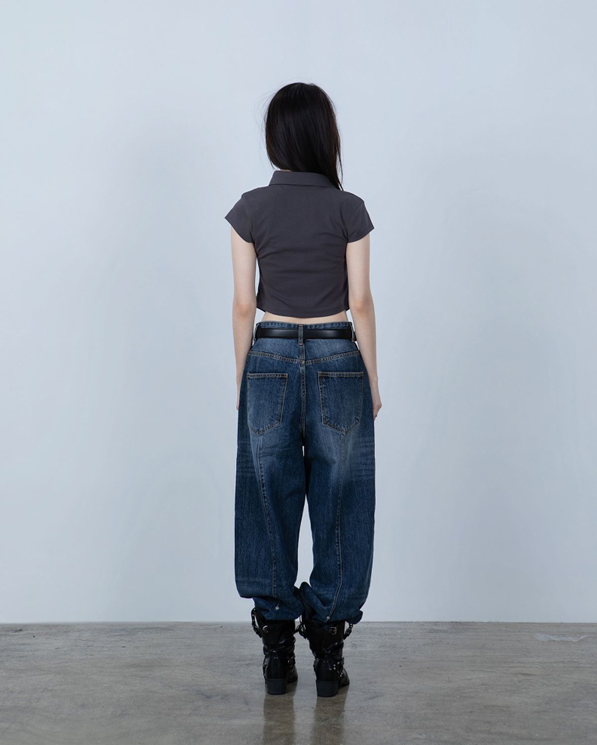 요키토키(YOKI TOKI) JERSEY UTILITY POCKET SHIRTS [Charcoal]