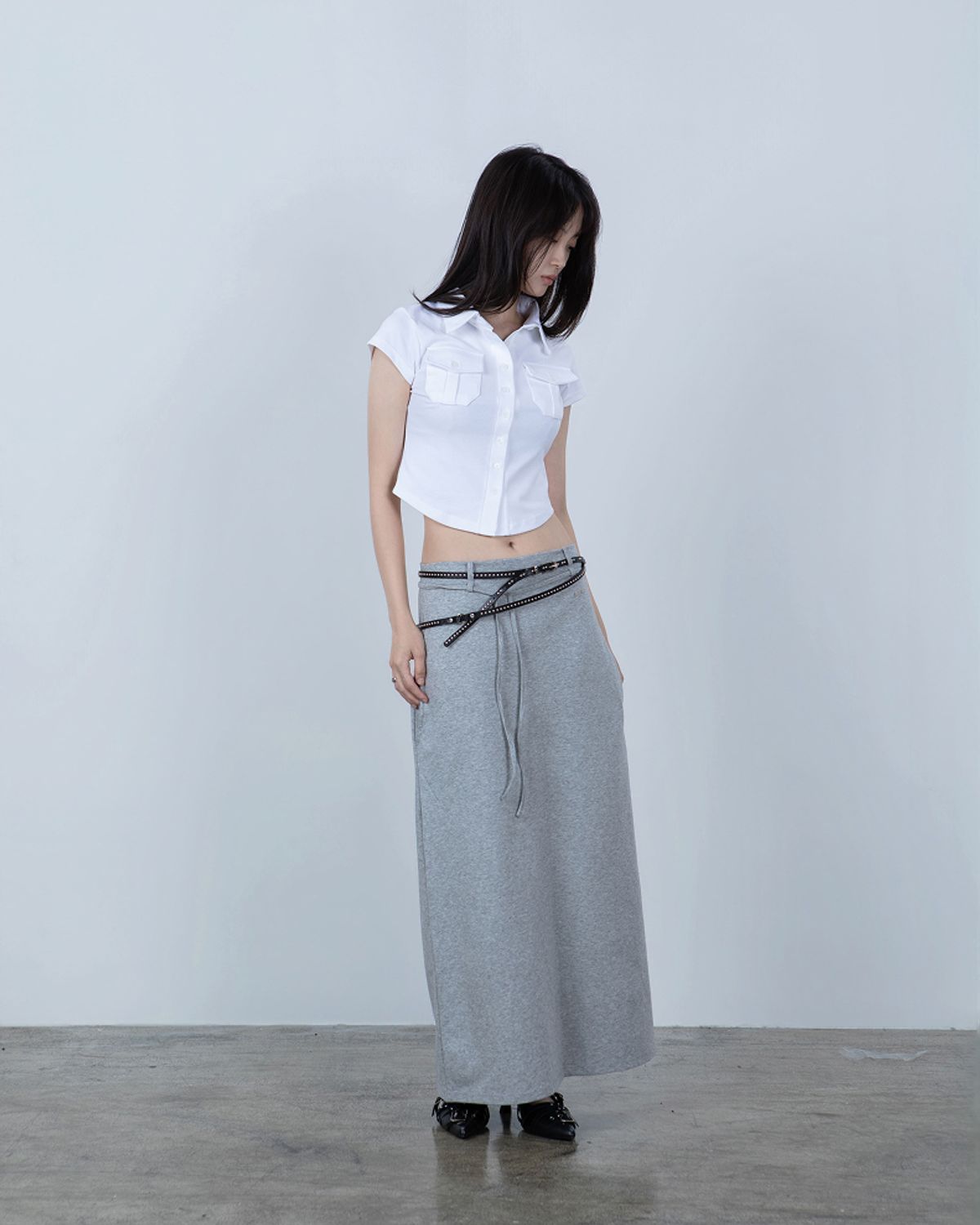 요키토키(YOKI TOKI) JERSEY UTILITY POCKET SHIRTS [White]