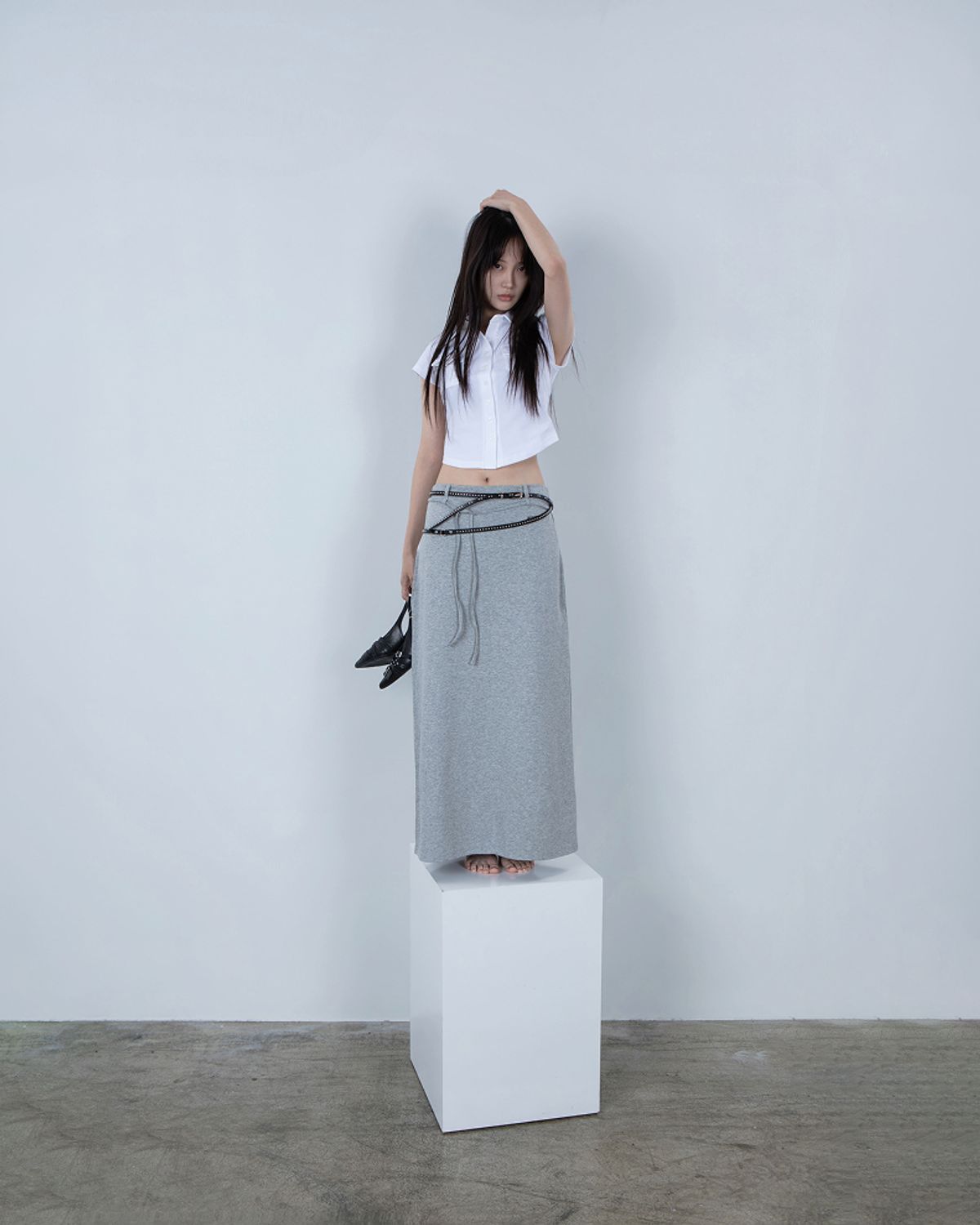 요키토키(YOKI TOKI) JERSEY UTILITY POCKET SHIRTS [White]