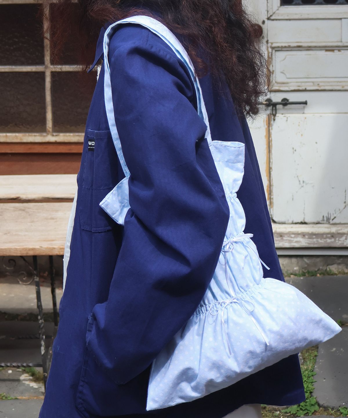 씨비코 아틀리에(CVICO ATELIER) Cherie Bag (SkyBlue Dot)