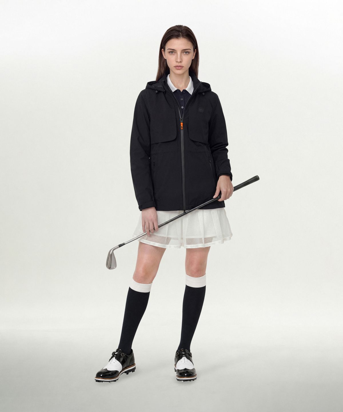 코너그린(CORNER GREEN) 네오버디 3레이어 우먼즈레인자켓 블랙