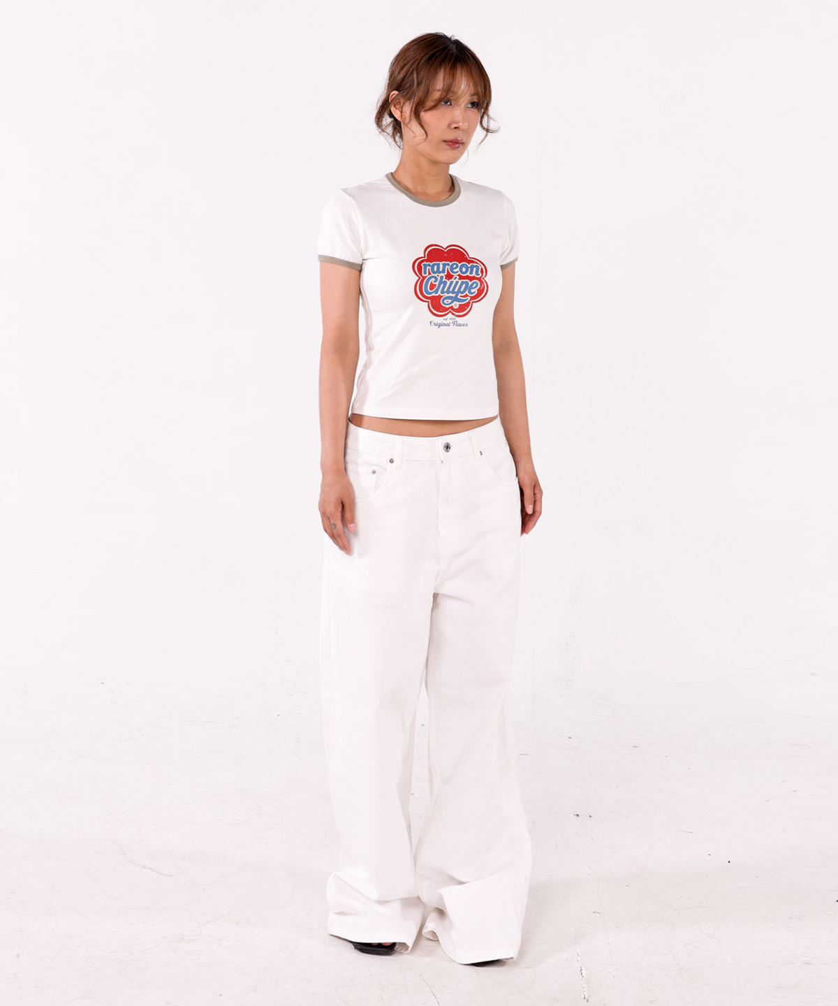 레어 온 레어(RARE ON RARE) Flavor Ringer t-shirts (khaki)