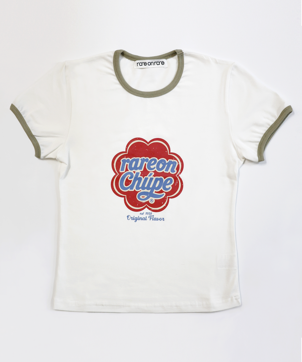 레어 온 레어(RARE ON RARE) Flavor Ringer t-shirts (khaki)