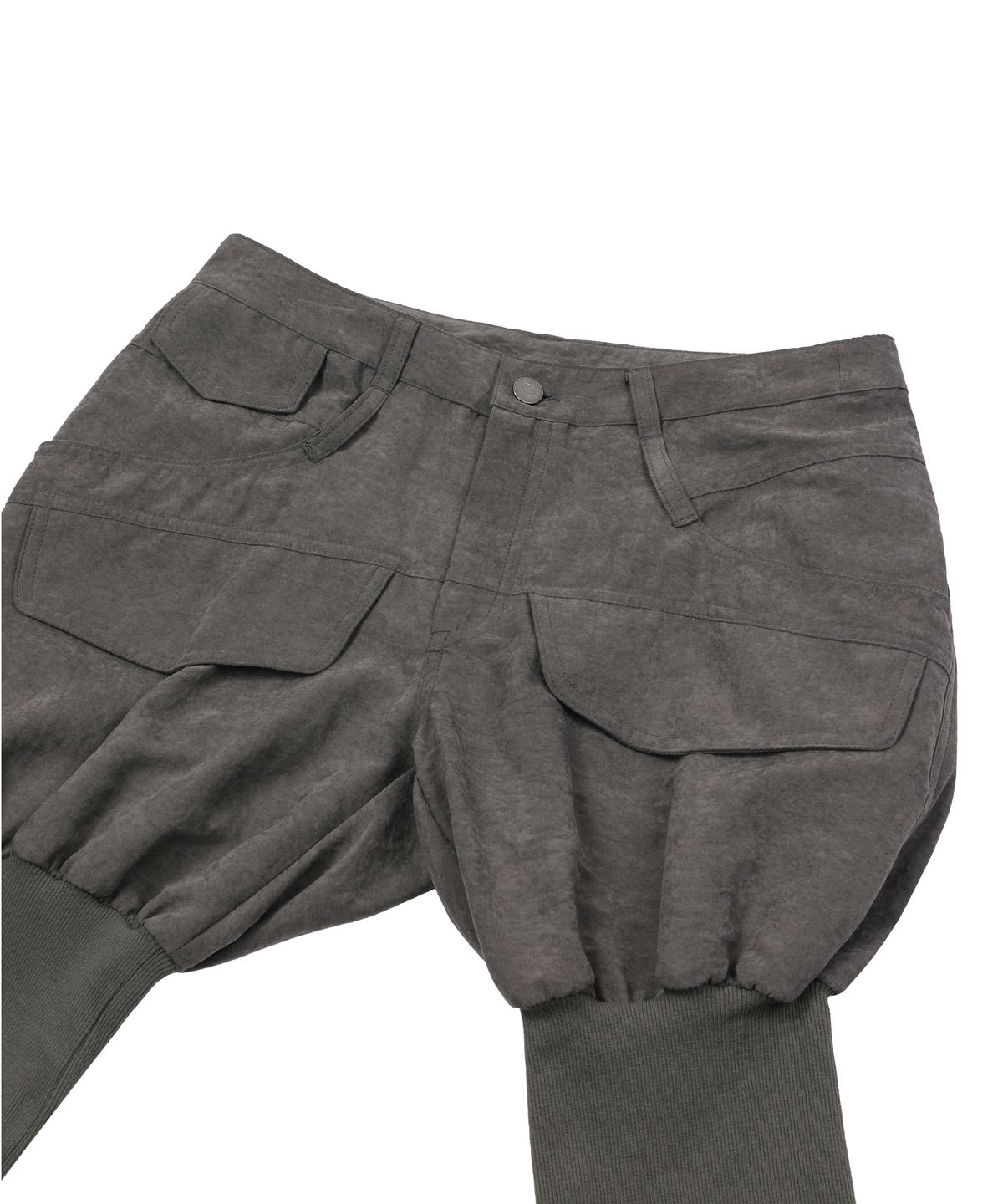 구미코(9UMIKO) SAND WASHED CAPRI SHORT PANTS KHAKI