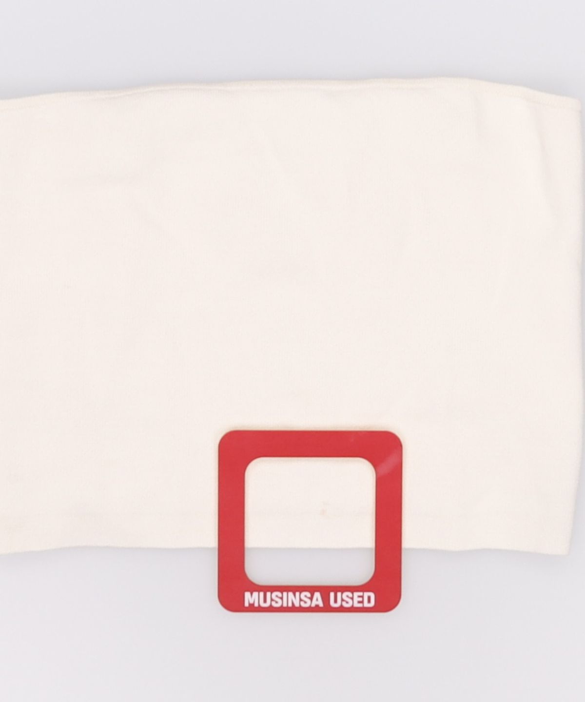 르(LE) back point knit tube top (ivory ) FREE