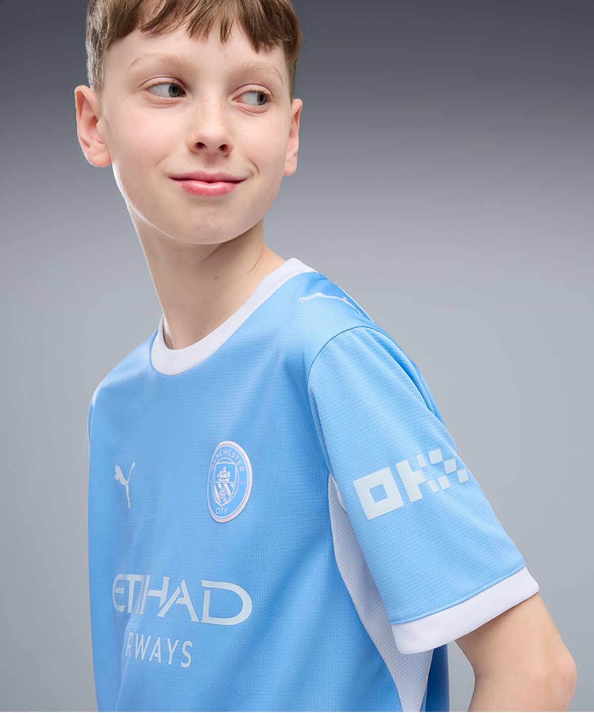 푸마(PUMA) MCFC Home Jersey Replica Jr