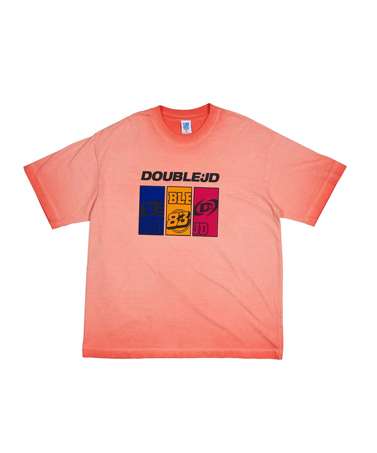 더블제이디(DOUBLE JD) 사각 실리콘 워싱 반팔