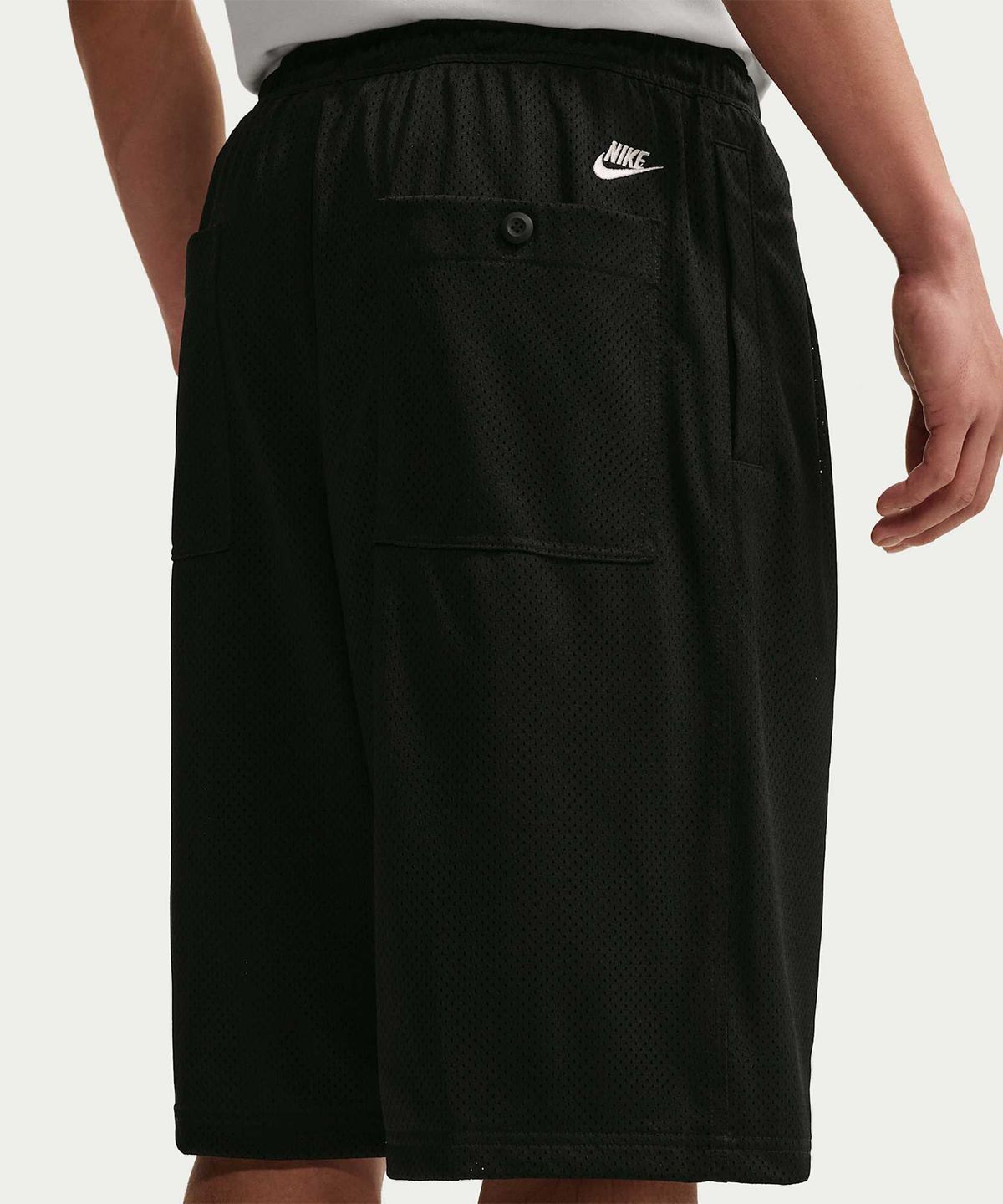 나이키(NIKE) 스포츠웨어 클럽 메쉬 쇼츠 M - 블랙:라이트 오어우드 브라운 / IQ6257-010