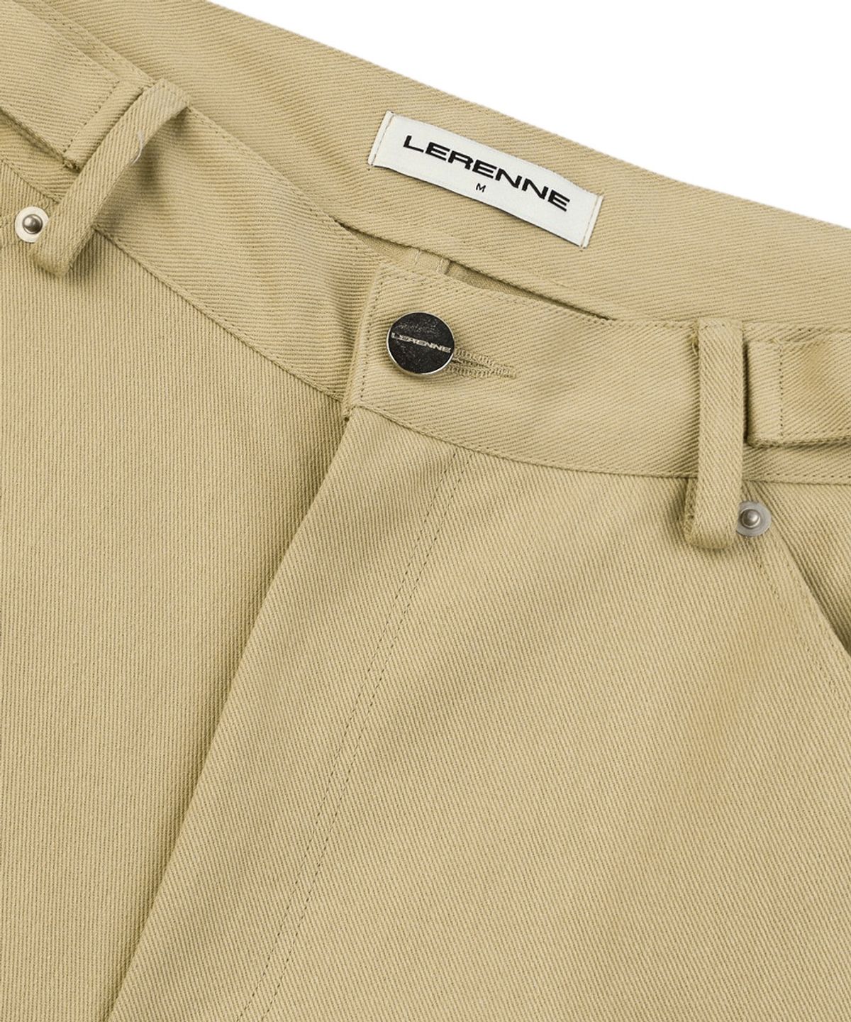 르렌느(LERENNE) Carpenter Bermuda Pants - Beige