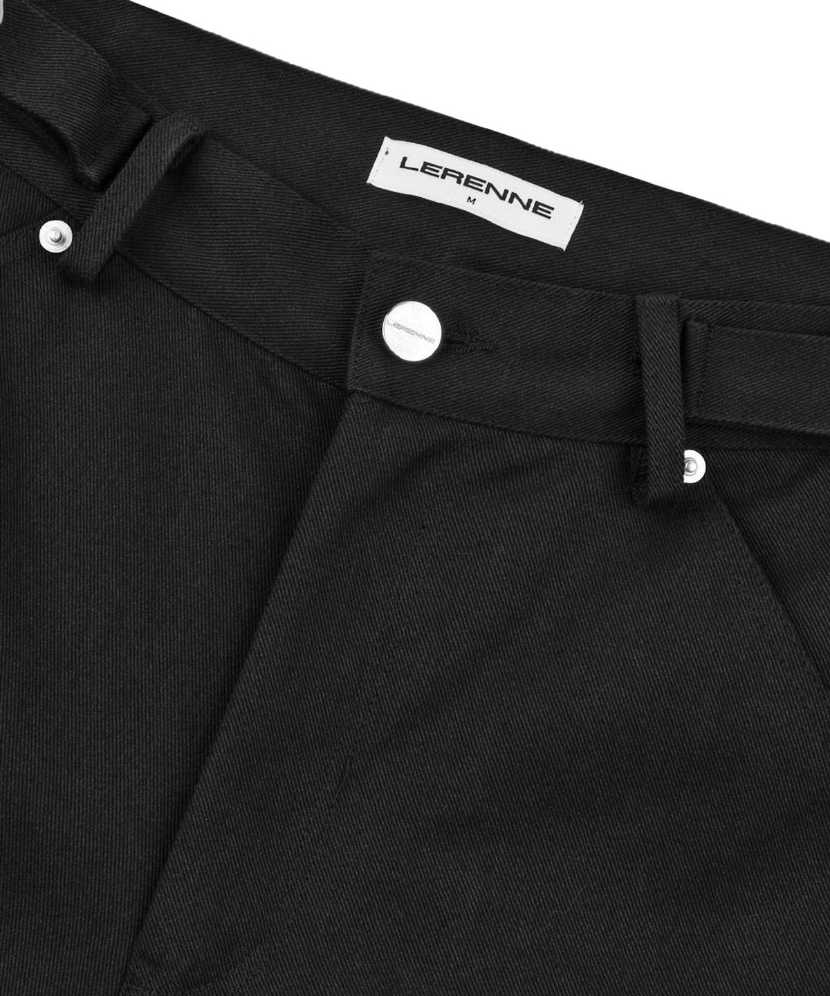 르렌느(LERENNE) Carpenter Bermuda Pants - Black