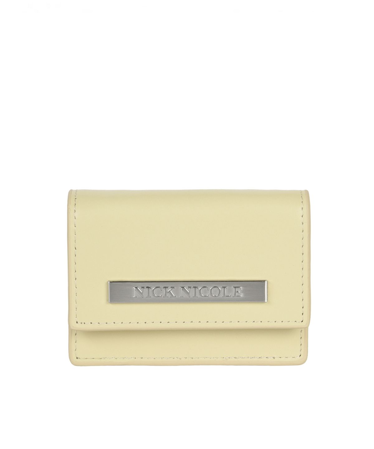 닉앤니콜(NICK&NICOLE) METAL ACCORDION WALLET_BUTTER