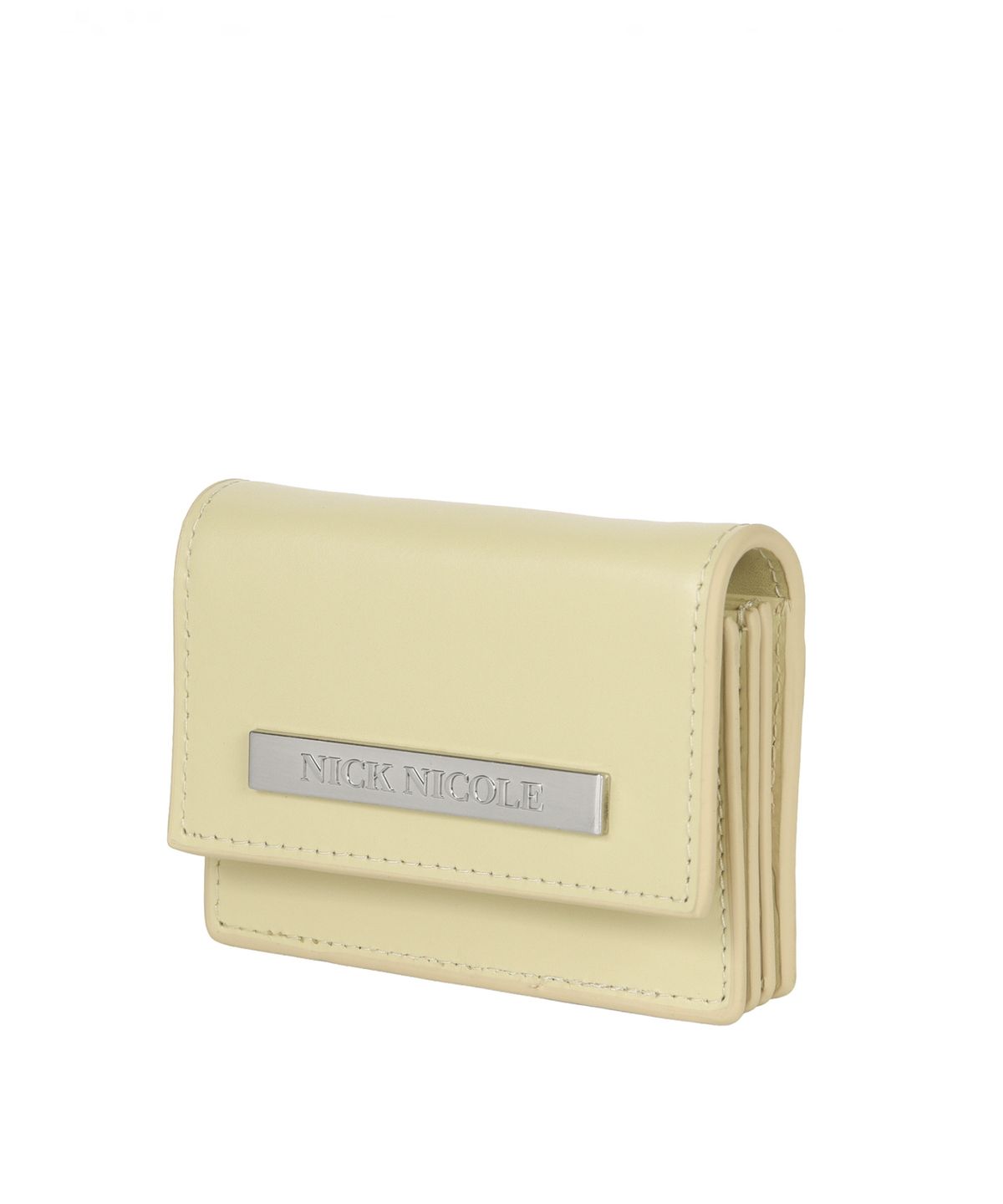 닉앤니콜(NICK&NICOLE) METAL ACCORDION WALLET_BUTTER