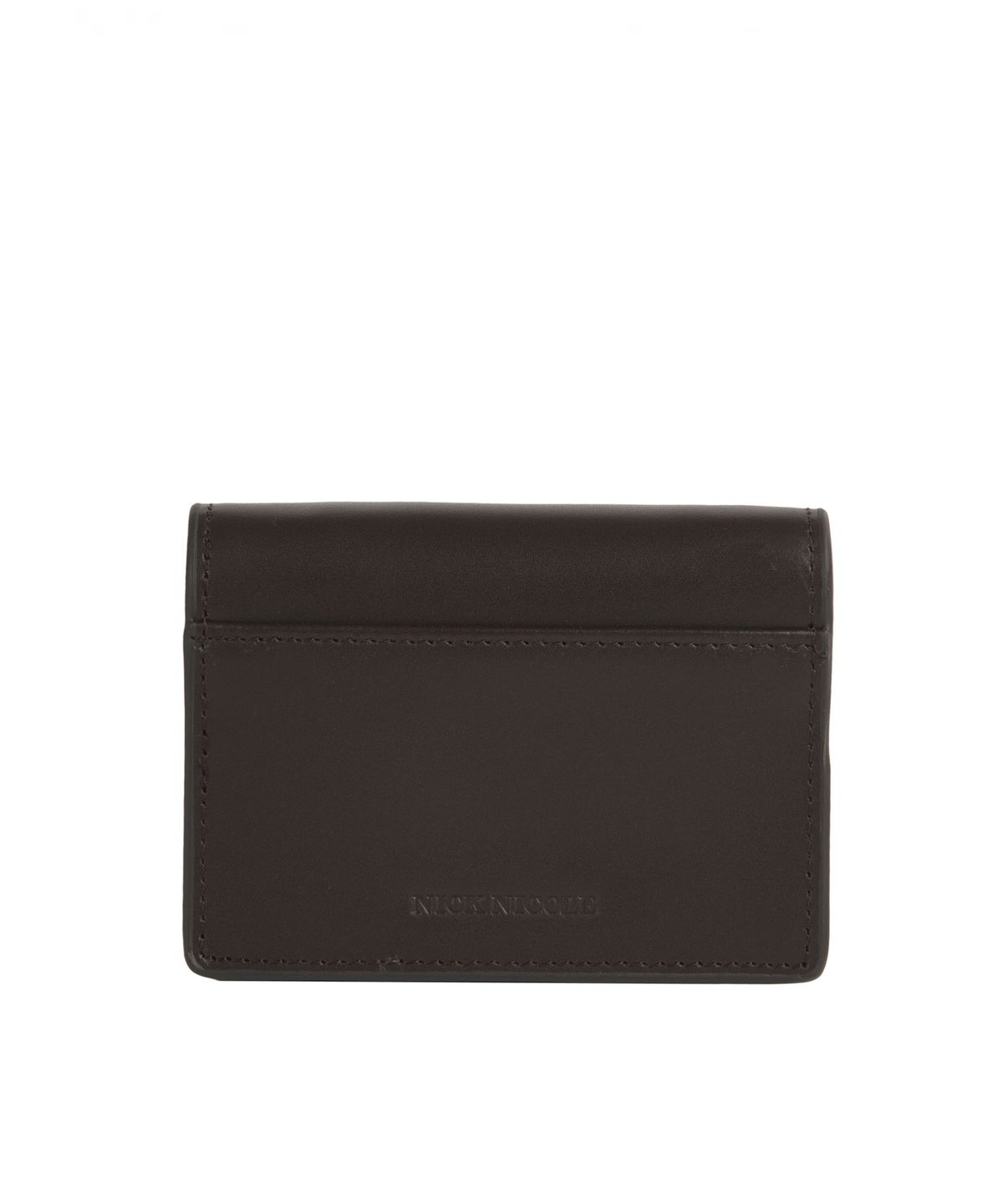 닉앤니콜(NICK&NICOLE) METAL ACCORDION WALLET_BROWN
