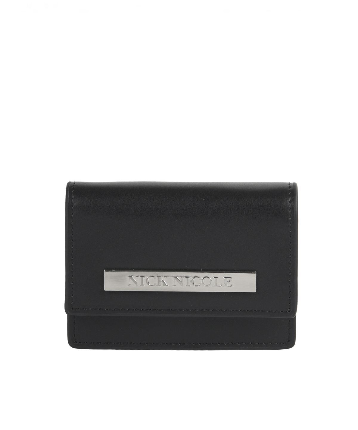 닉앤니콜(NICK&NICOLE) METAL ACCORDION WALLET_BLACK