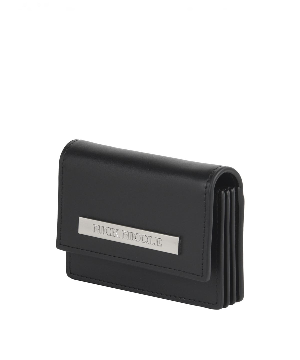 닉앤니콜(NICK&NICOLE) METAL ACCORDION WALLET_BLACK
