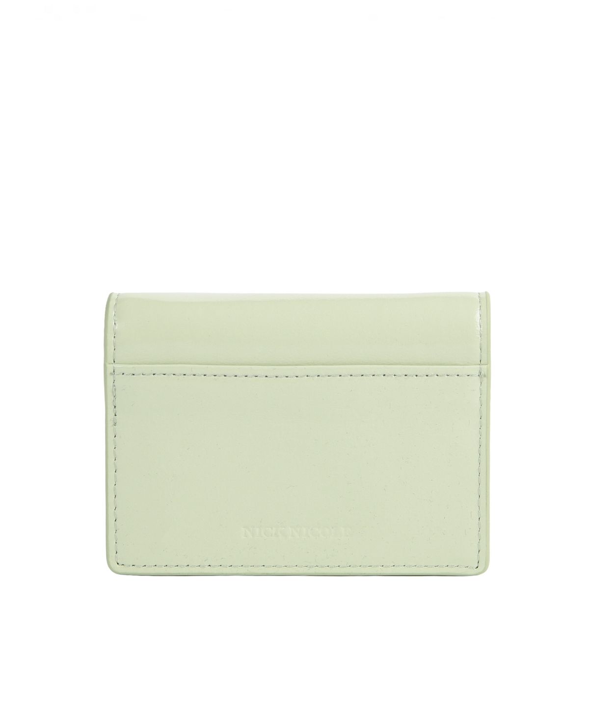 닉앤니콜(NICK&NICOLE) GLOSSY METAL ACCORDION WALLET_MINT