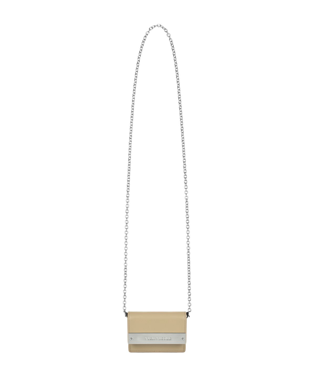닉앤니콜(NICK&NICOLE) CRYSTAL ACCORDION WALLET_SKIN BEIGE