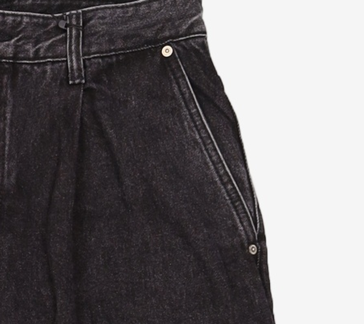 86로드(86ROAD) REAL WIDE ONE TUCK DENIM BLACK / WIDE 32