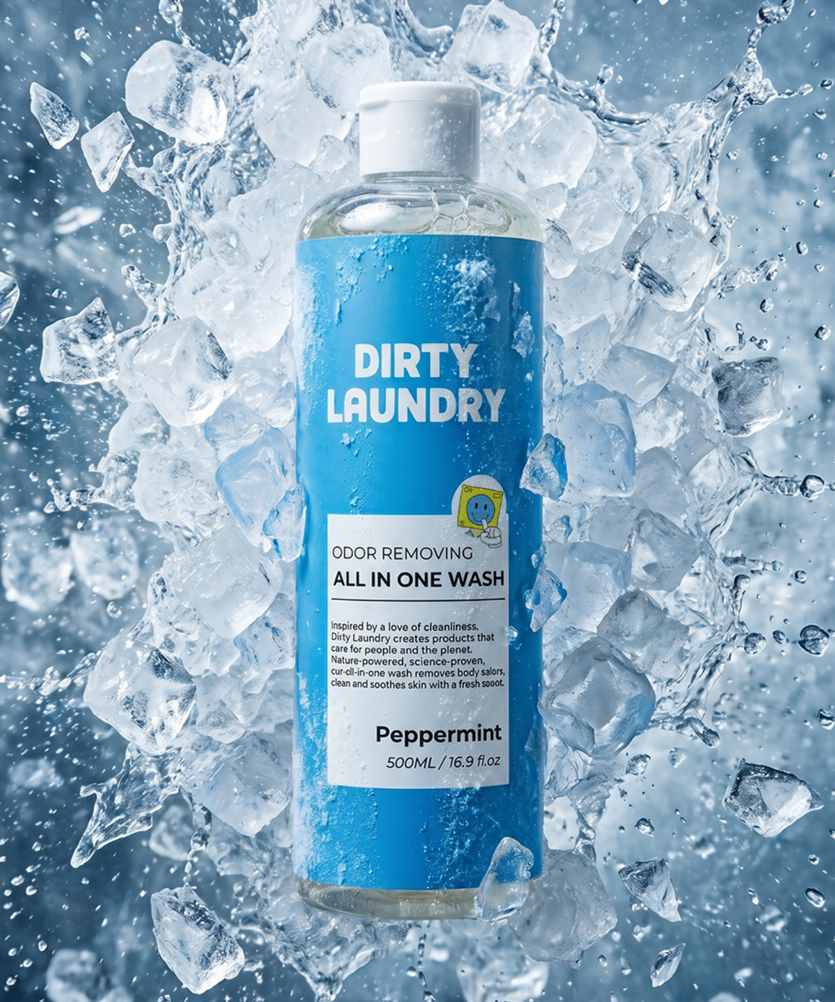 더티 런드리(DIRTY LAUNDRY) [쿨민트]올인원바디워시 페퍼민트 500ml 쿨링바디워시 헬스장바디워시