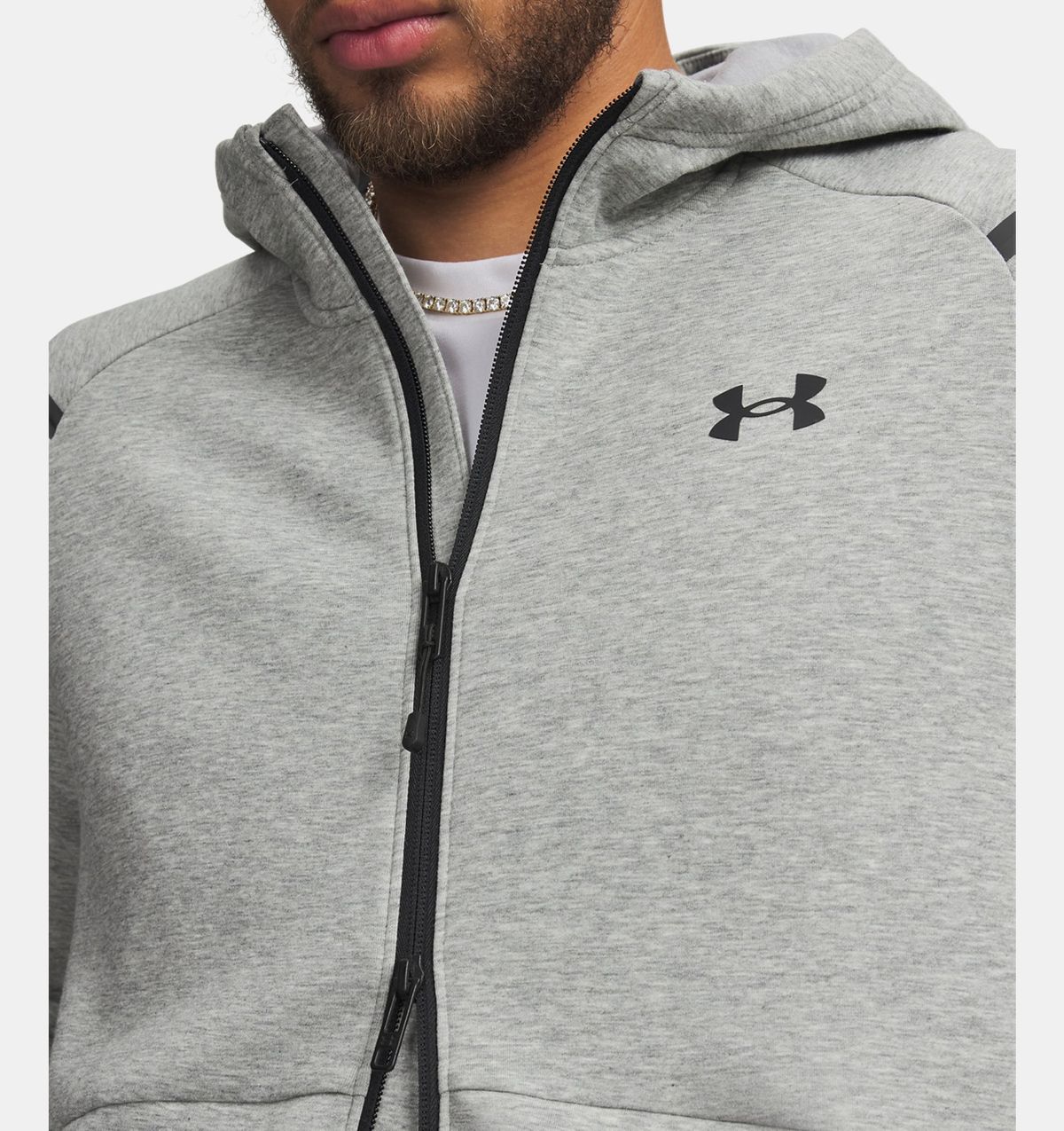 언더아머(UNDERARMOUR) 남성 UA 언스타퍼블 플리스 풀 집1379806-011
